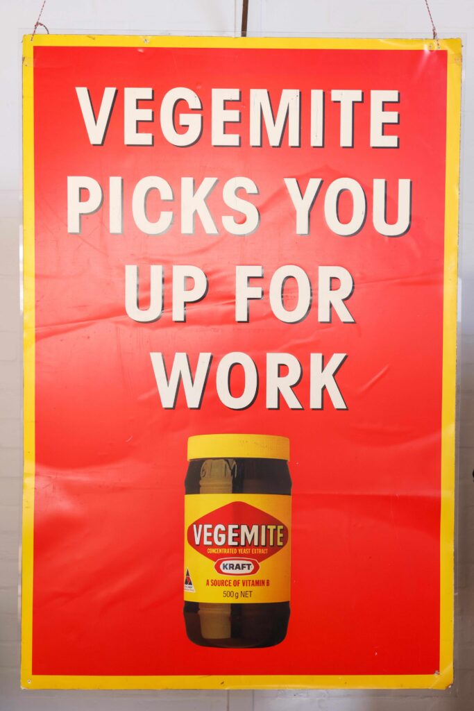 Vegemite picks you up for work poster